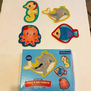 Mudpuppy 4 puzzles see and feel Under the Sea Puzzles